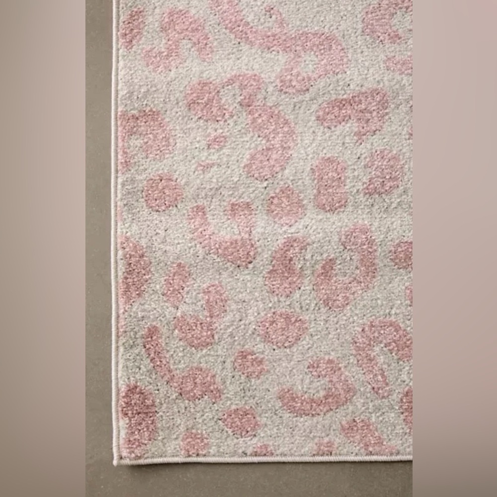 UO Genesis Pink Leopard Rug, 3x5 NWT